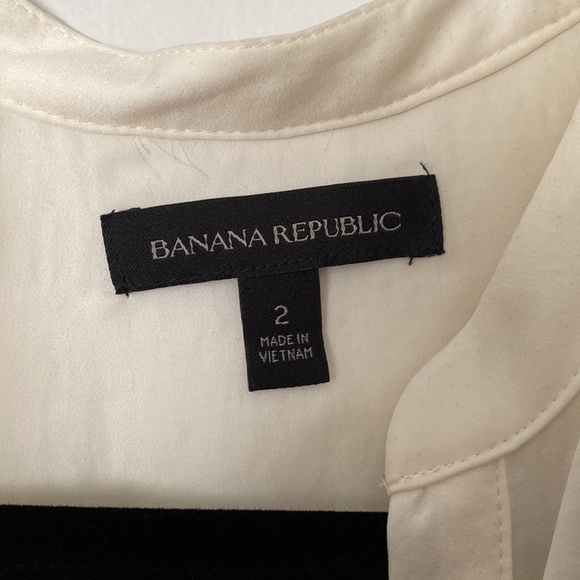 Banana Republic drop waist button up and tiered flounce dress with slip size 2 - Picture 5 of 10